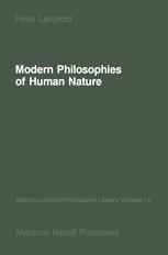 Modern Philosophies of Human Nature: Their Emergence from Christian Thought