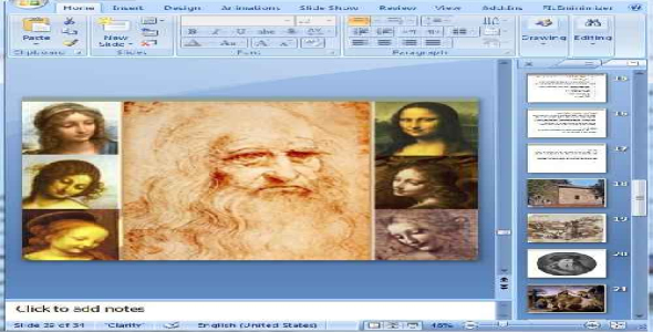 دانلود پاورپوینت داوینچی برترین چهره عصر رنسانس - 34 اسلاید