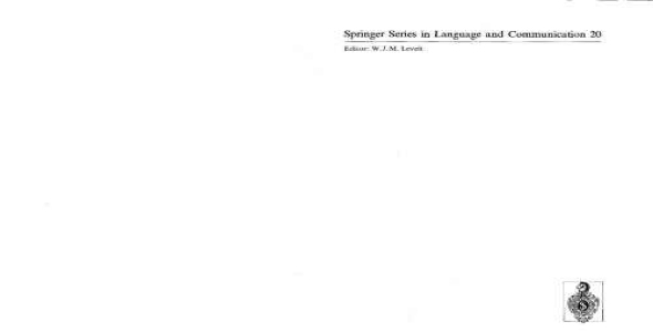 The Acquisition of Gender: A Study of English and German