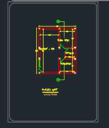 
	نمونه پلان اتوکد معماری ساختمان آجری
