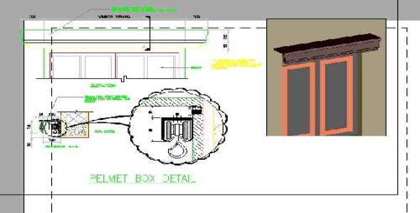 فایل اتوکد طراحی پنجره