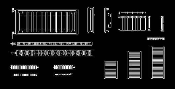فایل اتوکد آبجکت انواع رادیاتور