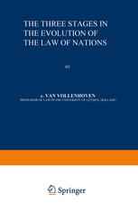 The Three Stages in the Evolution of the Law of Nations