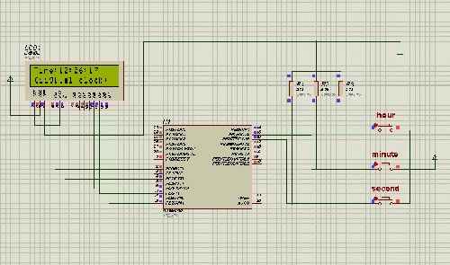 پروژه انجام شده با میکروکنترلر AVR با عنوان طراحی ساعت دیجیتالی با قابلیت تنظیم
