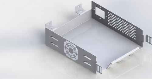 قاب کیس طراحی شده در نرم افزار solid works 