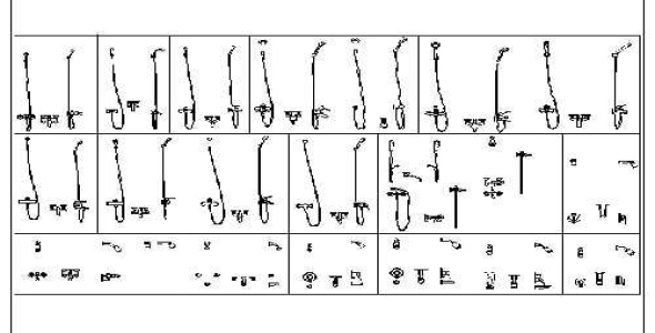 فایل اتوکد آبجکت انواع شیرآلات حمام