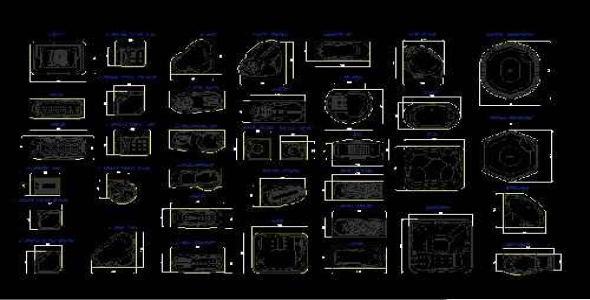 فایل اتوکد آبجکت انواع جکوزی