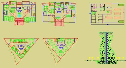 پروژه برج هتل فرمال شامل نقشه های کد + رندرها