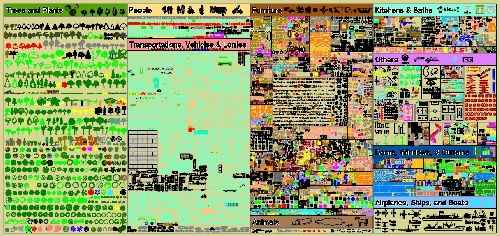مجموعه سمپل های 2 بعدی اتوکد 