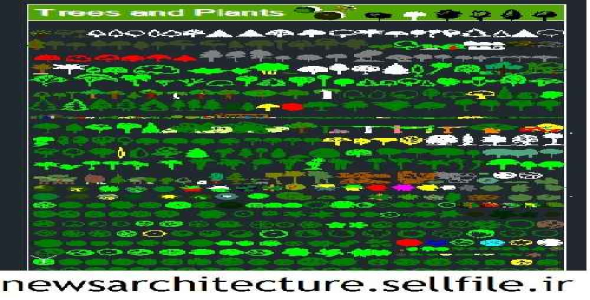 بلوک اتوکد درخت 1 