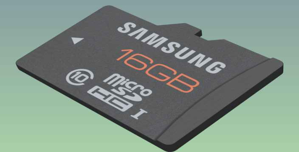 
	مموری کارت طراحی شده در سالیدورک و کتیا
