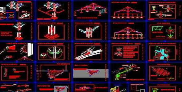دیتیل های  سازه های کابلی و  اسپیس فرم