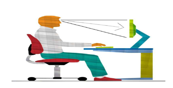 
	پاورپوینت گزارش شرایط محیط کار با کامپیوتر
