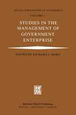 Studies in the Management of Government Enterprise