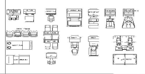 فایل اتوکد آبجکت انواع لوازم و تجهیزات مورد نیاز برای بازی (طراحی گیم سنتر)