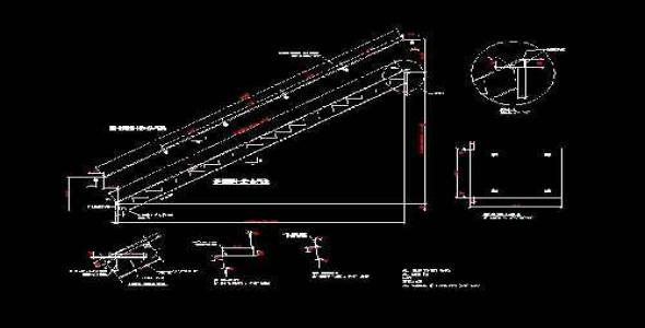 فایل اتوکد طراحی جزئیات راه پله