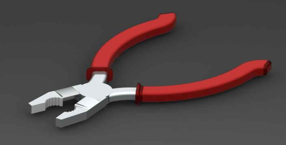 
	انبر طراحی شده در سالیدورک و کتیا
