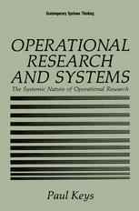 Operational Research and Systems: The Systemic Nature of Operational Research