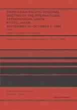 Third Asian-Pacific Regional Meeting of the International Astronomical Union: September 30–October 5 1984, Kyoto, Japan Part 1