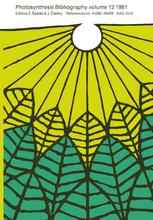 Photosynthesis Bibliography: References no. 44290–48409 / AAS-ZVA