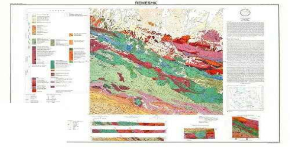 نقشه و گزارش زمین شناسی 100.000 رمشک