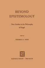 Beyond Epistemology: New Studies in the Philosophy of Hegel