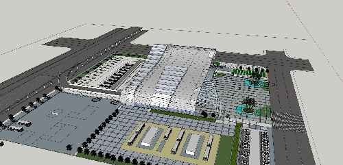 پروژه ترمینال شماره 4شامل فرم 3 بعدی اسکتچ آپ