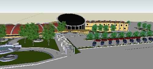 پروژه ترمینال شماره 5 شامل فرم 3 بعدی اسکتچ آپ