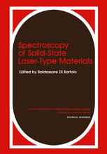 Spectroscopy of Solid-State Laser-Type Materials