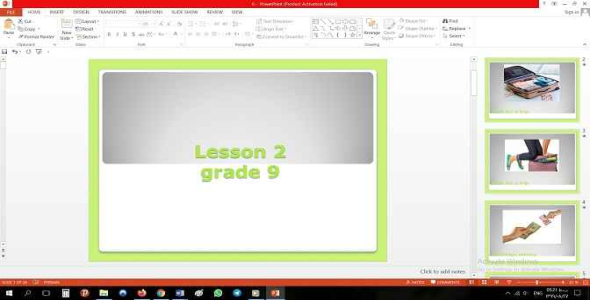 
	پاورپوینت درس دوم زبان مقطع نهم prospect
