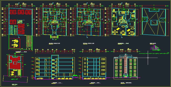 
	فایل اتوکد مجتمع مسکونی 10 واحدی
