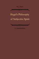 Hegels Philosophie des subjektiven Geistes / Hegel’s Philosophy of Subjective Spirit: Band I / Volume I
