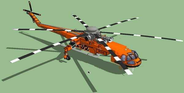     طرح سه بعدی بالگرد دراسکچاپ به صورت کامل (sketchup) - فروشگاه فایل
