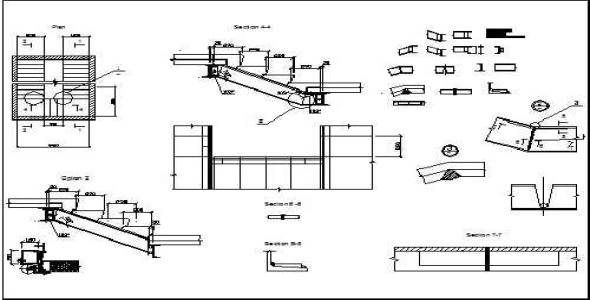 فایل اتوکد طراحی و اجرای جزئیات پله