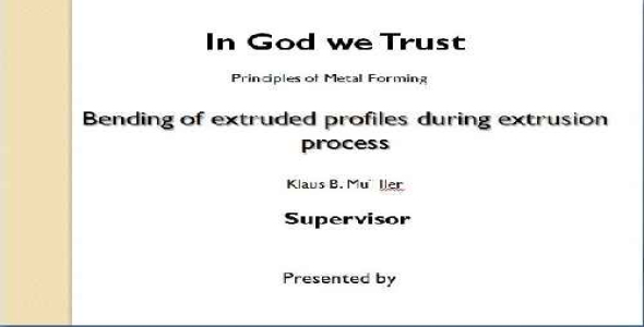  ارائه شکل دادن فلزات- گزارش و پاورپوینت