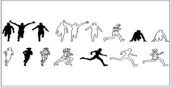 فایل اتوکد آبجکت افراد در حال دویدن (ورزش کردن)